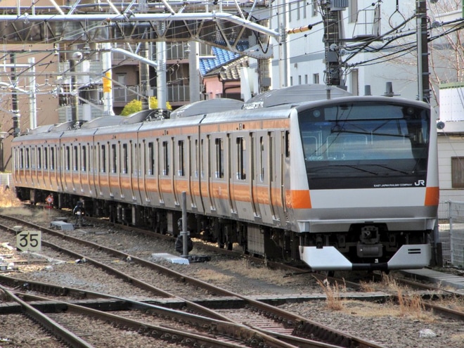 【JR東】E233系青660編成にホーム検知装置・TASC装置が取り付けを拝島駅で撮影した写真