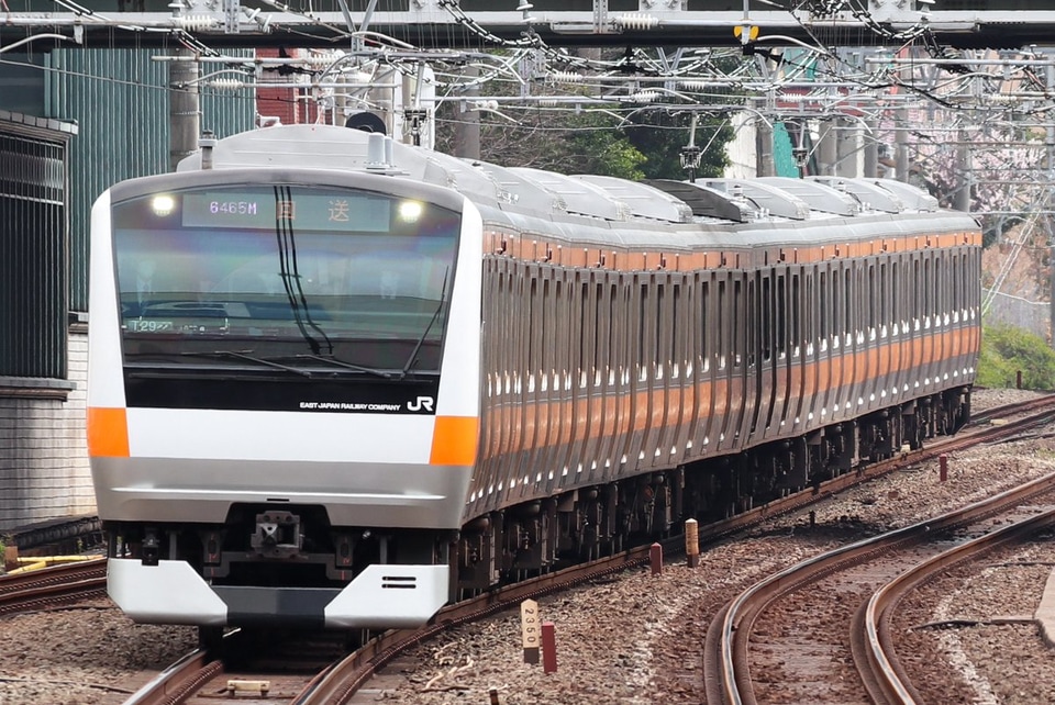 【JR東】E233系T29編成東京総合車両センター出場回送の拡大写真