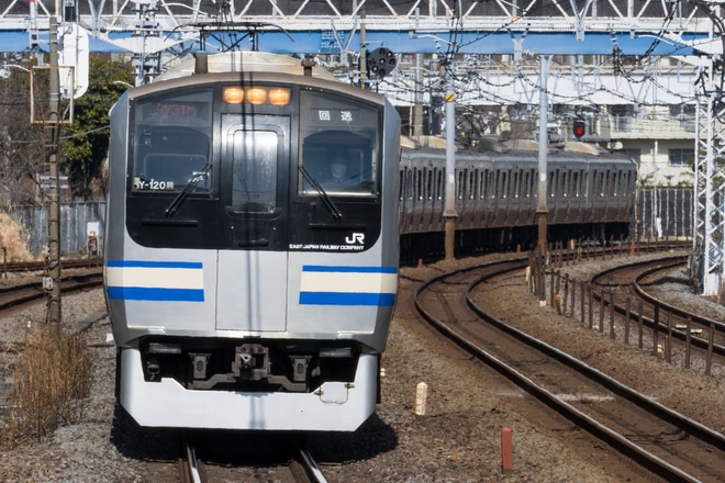 【JR東】E217系 Y-120編成+Y-17編成が回送を保土ヶ谷駅で撮影した写真