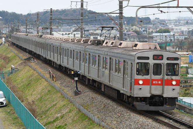 【東急】8500系8616F廃車回送を長津田～恩田間で撮影した写真