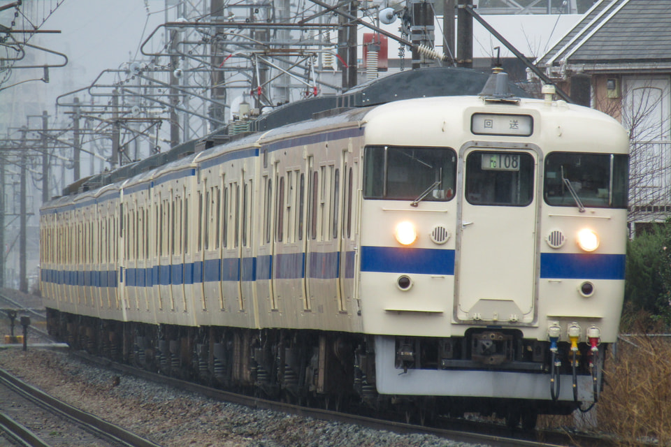 【JR九】415系が熊本から回送されるの拡大写真