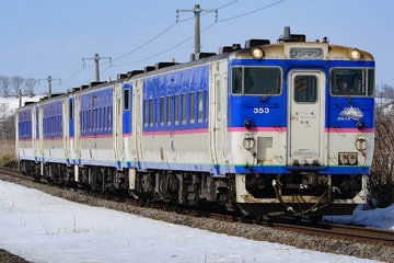 【JR北】キハ40形350番台日高色4両廃車回送