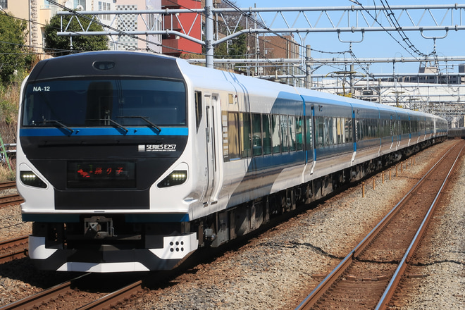 【JR東】E257系2500番台営業運転開始とE257系運用拡大を新子安駅で撮影した写真
