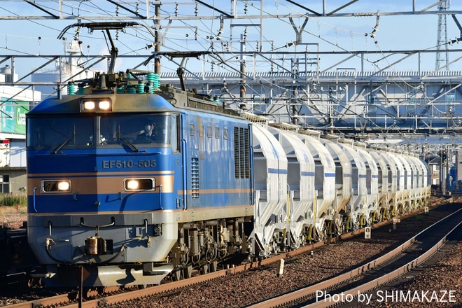 【JR貨】白ホキを牽く5767レがEF510牽引にを清州～稲沢間で撮影した写真