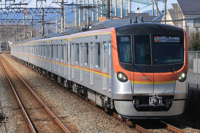 【メトロ】17000系 初の東武東上線小川町乗り入れをつきのわ駅で撮影した写真