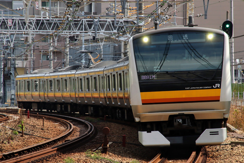 【JR東】E233系ナハN21編成東京総合車両センター入場回送の拡大写真