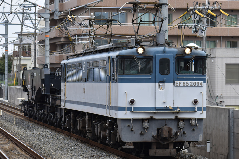 【JR貨】EF65-2065牽引シキ800(大物車)の拡大写真
