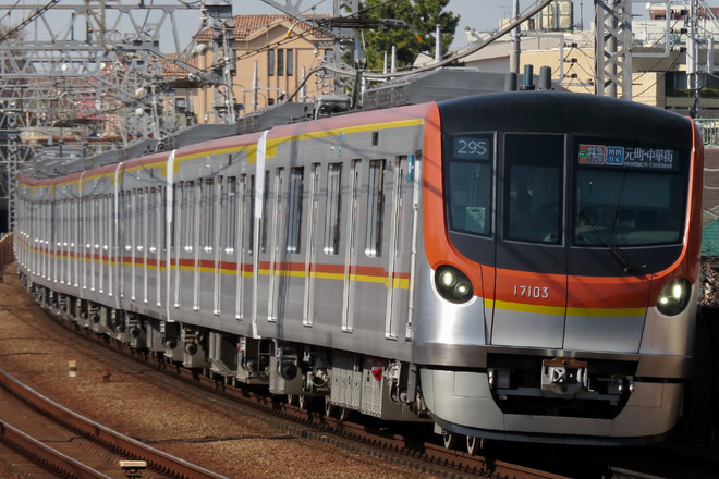 【メトロ】17000系17103F営業運転開始を多摩川駅で撮影した写真