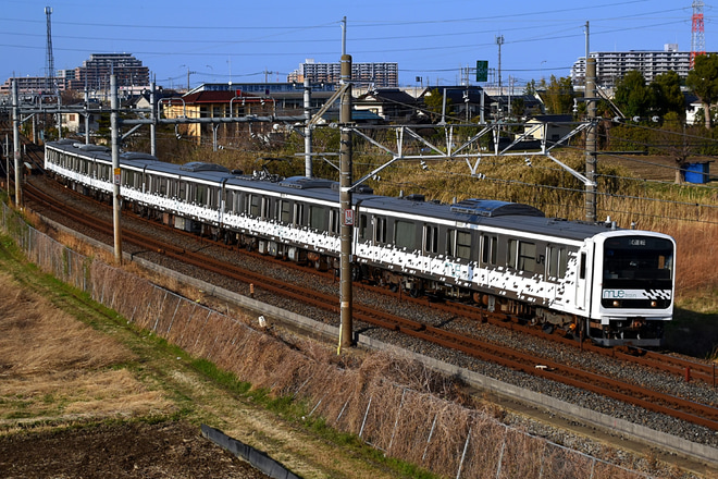 【JR東】209系「MUE-Train」 宇都宮線試運転を新白岡～白岡間で撮影した写真