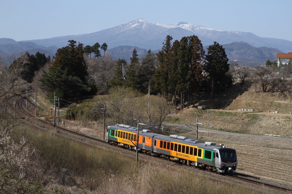 【JR東】リゾートあすなろが仙台地区の東北本線で試運転の拡大写真