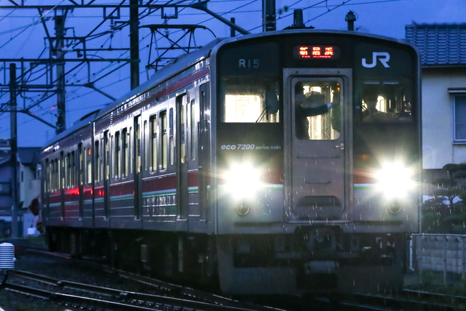 【JR四】7200系変則運用を伊予西条留置線で撮影した写真