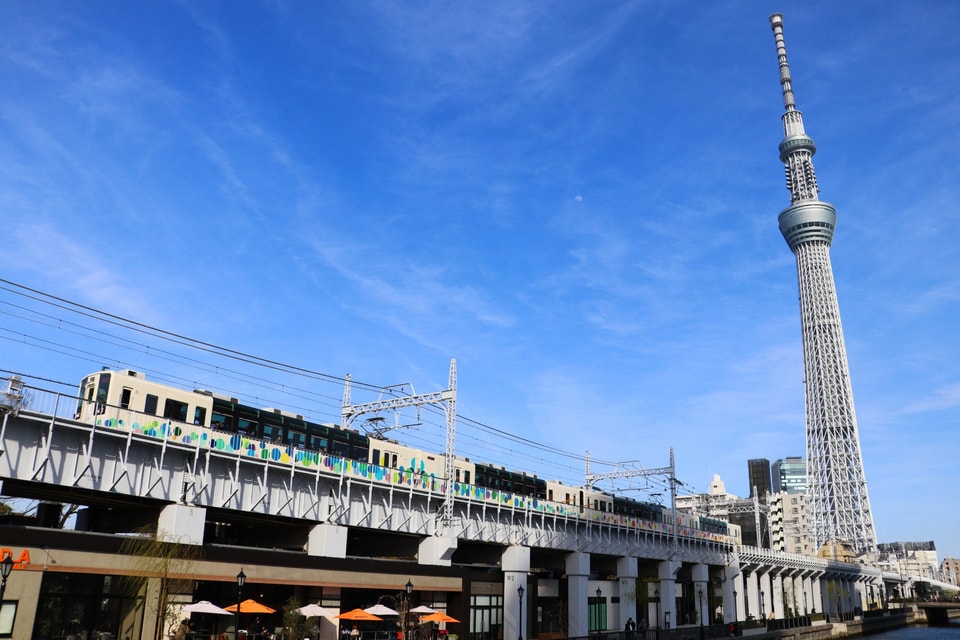 【東武】634型スカイツリートレインを使用したサクラトレインの拡大写真