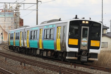 【JR東】キハE131-6+キハE132-6に水郡線全線運転再開HM＆ラッピング