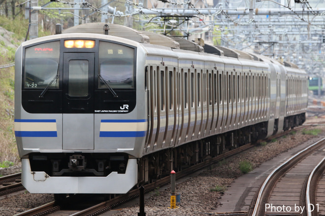 【JR東】E217系Y-22編成東京総合車両センター入場回送を不明で撮影した写真