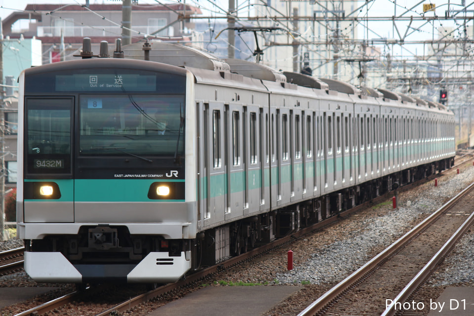 【JR東】E233系マト8編成 長野総合車両センター入場回送の拡大写真