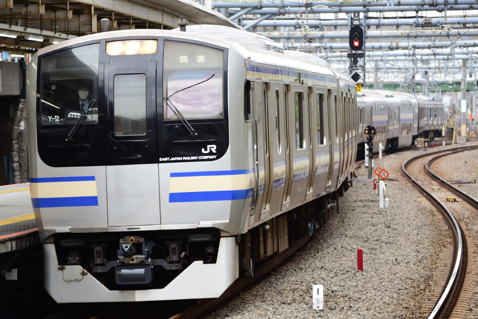【JR東】E217系クラY-2編成東京総合車両センター出場の拡大写真