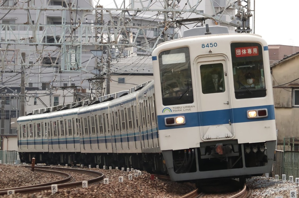 【東武】8000系8150Fを使用した団体臨時列車が運行されるの拡大写真