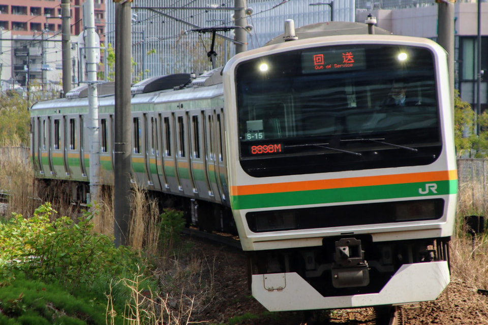 【JR東】E231系S-15編成東京総合車両センター入場回送の拡大写真