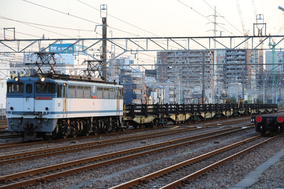【JR貨】EF65-2138牽引日鐵住金物流八幡レール輸送返却の拡大写真
