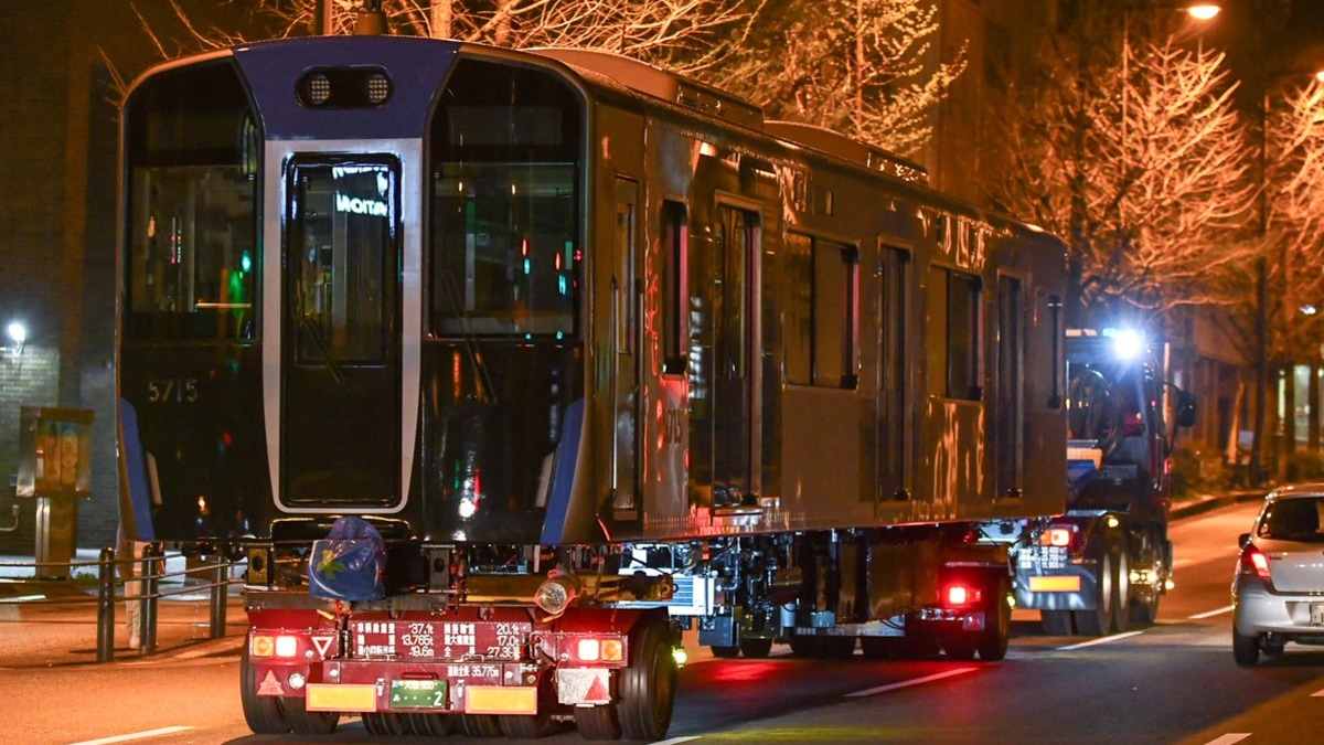阪神】5700系5715F搬入・陸送 |2nd-train鉄道ニュース