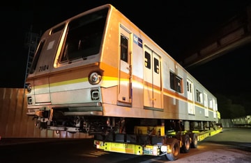 【メトロ】7000系7104F廃車陸送