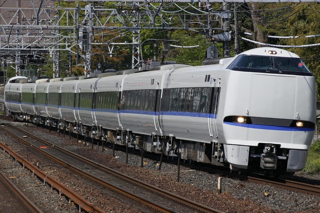 【JR西】683系T48編成吹田総合車両所本所出場試運転を山崎駅で撮影した写真