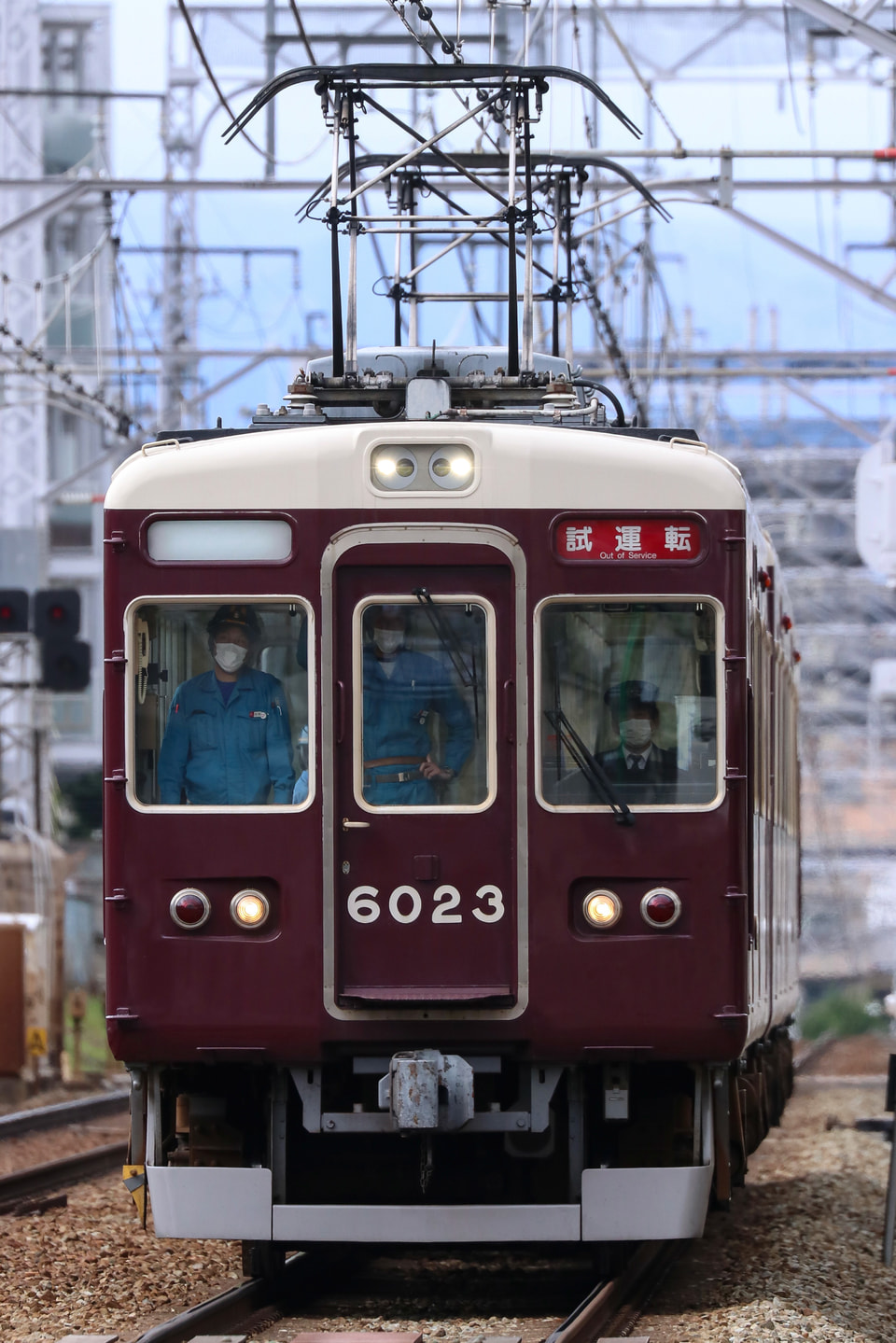 【阪急】6000系6023Fが試運転を実施の拡大写真