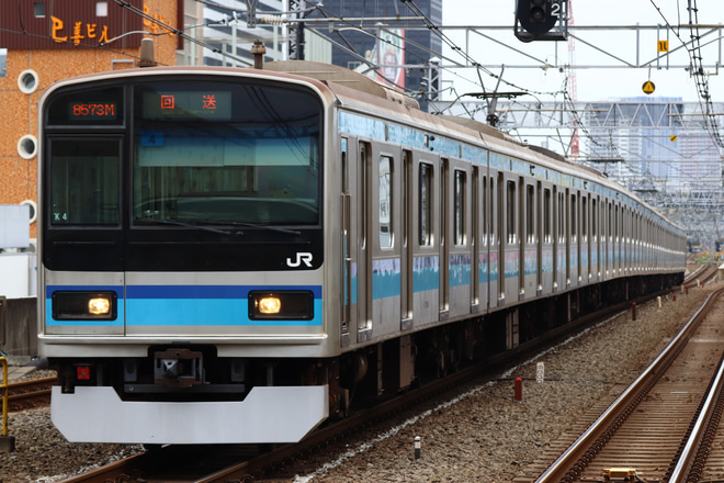 【JR東】E231系800番台ミツK4編成、車輪転削に伴う回送を高円寺駅で撮影した写真
