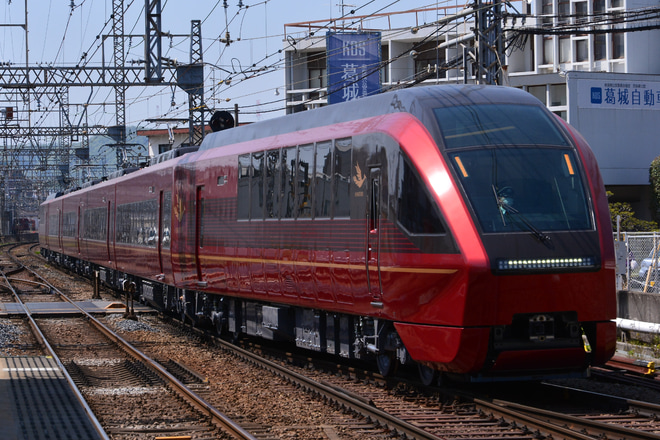 【近鉄】80000系 80010番台HV14試運転を五位堂駅で撮影した写真