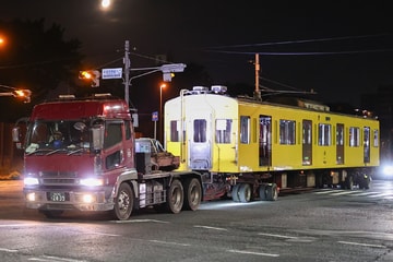 【西武】9000系9104Fの一部車両が横瀬車両基地から陸送