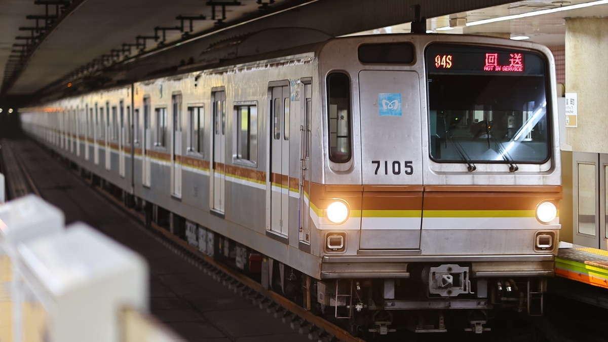メトロ】7000系7105F新木場へ回送(廃車回送の可能性） |2nd-train鉄道