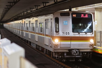 【メトロ】7000系7105F新木場へ回送(廃車回送の可能性）
