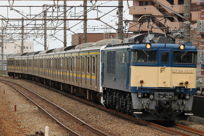 【JR東】209系マリC626編成含む10両 長野総合車両センター配給を新座駅で撮影した写真