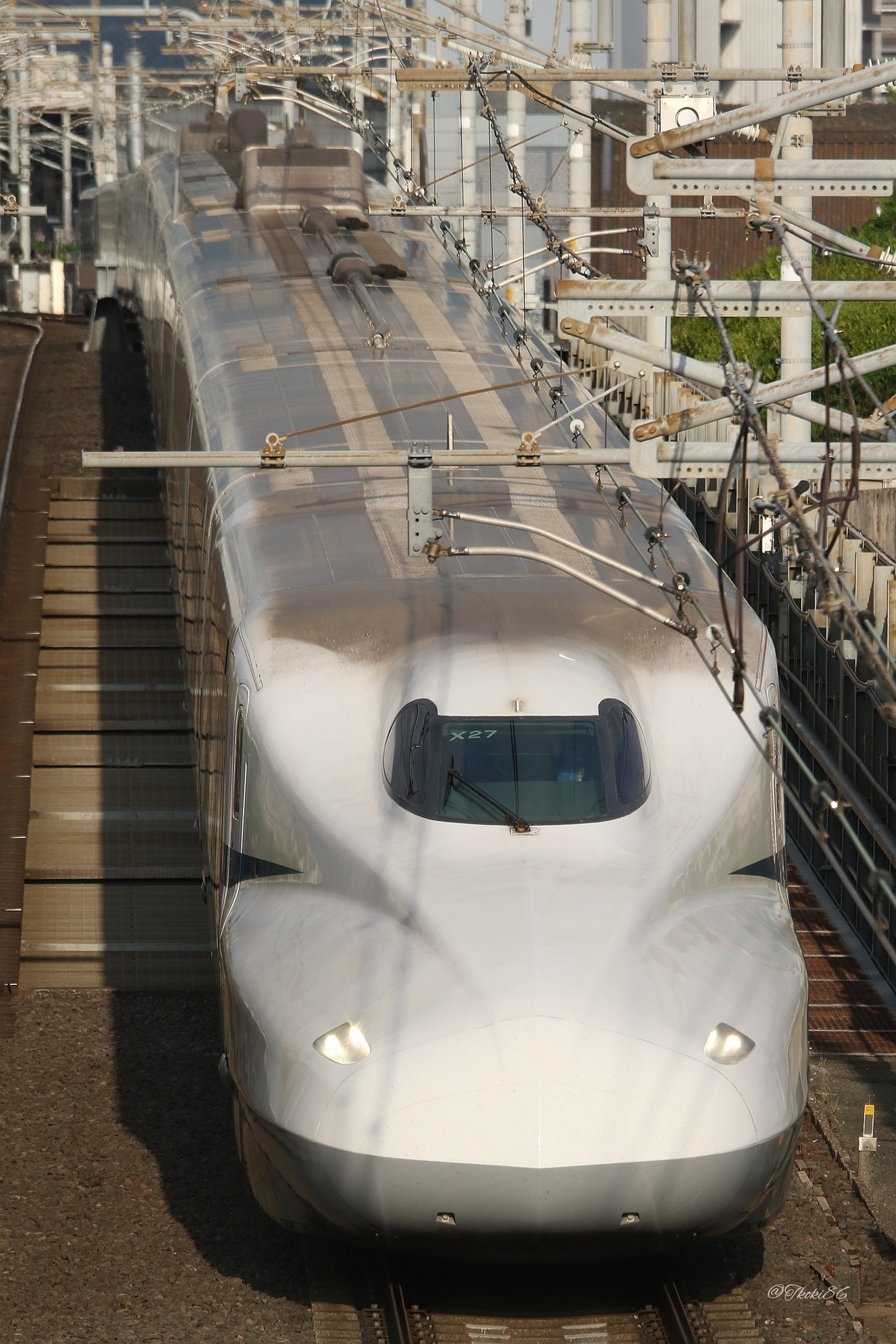 【JR海】N700A(スモールA)X27編成が浜松工場へ廃車回送の拡大写真