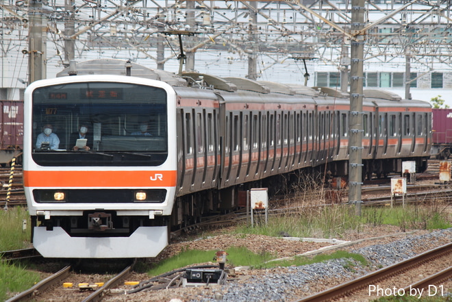 【JR東】武蔵野線209系武蔵野貨物線乗務員訓練を新川崎駅で撮影した写真