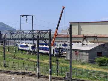 【JR北】キハ40(優駿浪漫色)五稜郭車両所で解体中