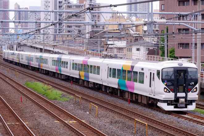 【JR東】E257系松本車による集約臨時列車が運行