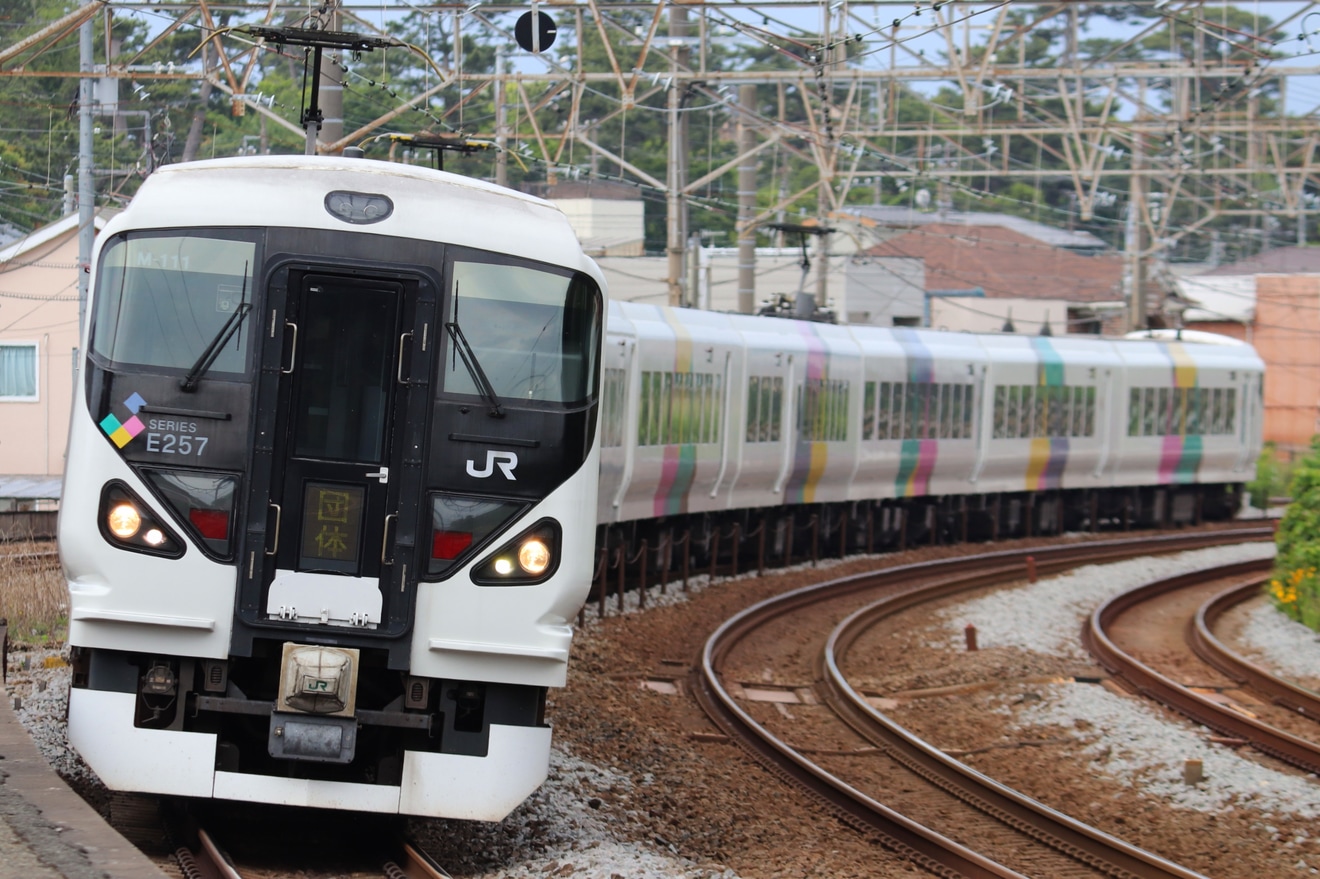 【JR東】E257系松本車による集約臨時列車が運行の拡大写真