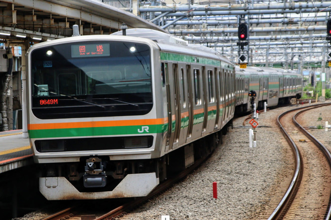 【JR東】E231系U509編成東京総合車両センター出場回送を大崎駅で撮影した写真