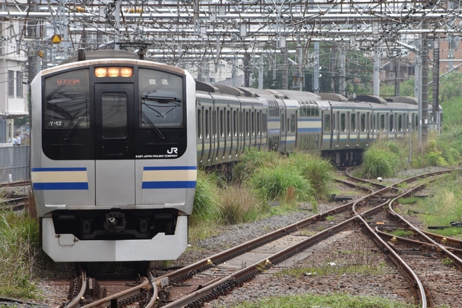 【JR東】E217系Y-12編成横須賀疎開回送を大船駅で撮影した写真