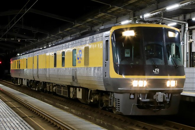 【JR西】キヤ141系が土讃線(高知-阿波池田)を検測を宇多津駅で撮影した写真