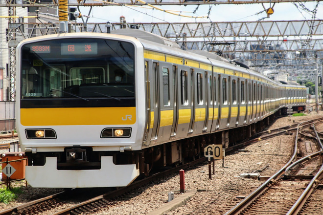【JR東】E231系ミツA520編成車輪転削を三鷹駅で撮影した写真