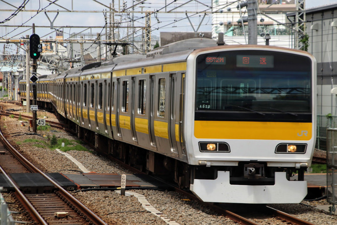 【JR東】E231系ミツA520編成車輪転削を中野駅で撮影した写真