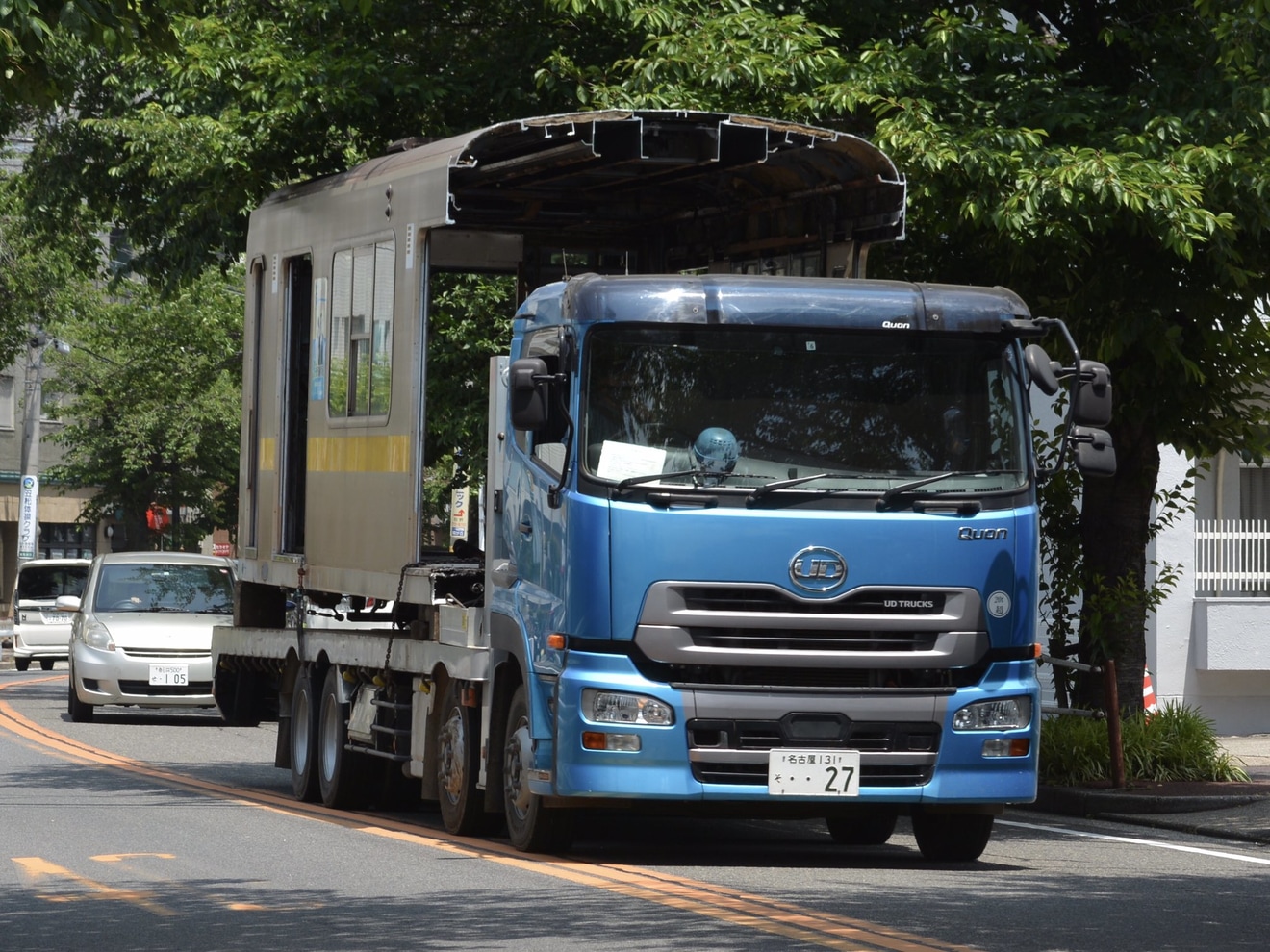 【名市交】5000形5109H5609号車廃車陸送の拡大写真