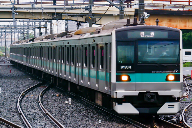 【JR東】E233系マト8編成長野総合車両センター出場を吉川美南駅で撮影した写真