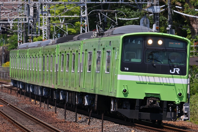 【JR西】201系ND606編成本線試運転を山崎駅で撮影した写真