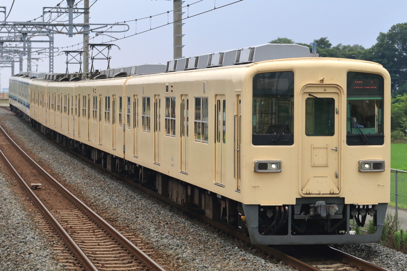 【東武】8000系81111F(セイジクリーム塗装) 南栗橋工場入場の拡大写真