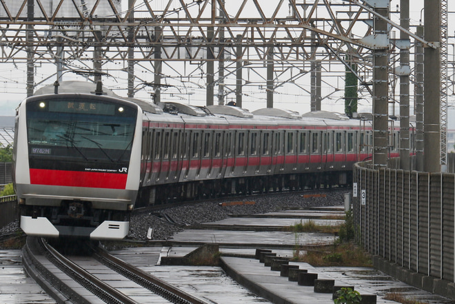 【JR東】E233系ケヨ503編成試運転を南船橋駅で撮影した写真