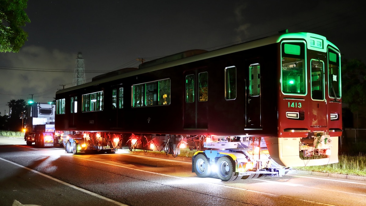 阪急】1300系1313F正雀工場へ陸送 |2nd-train鉄道ニュース
