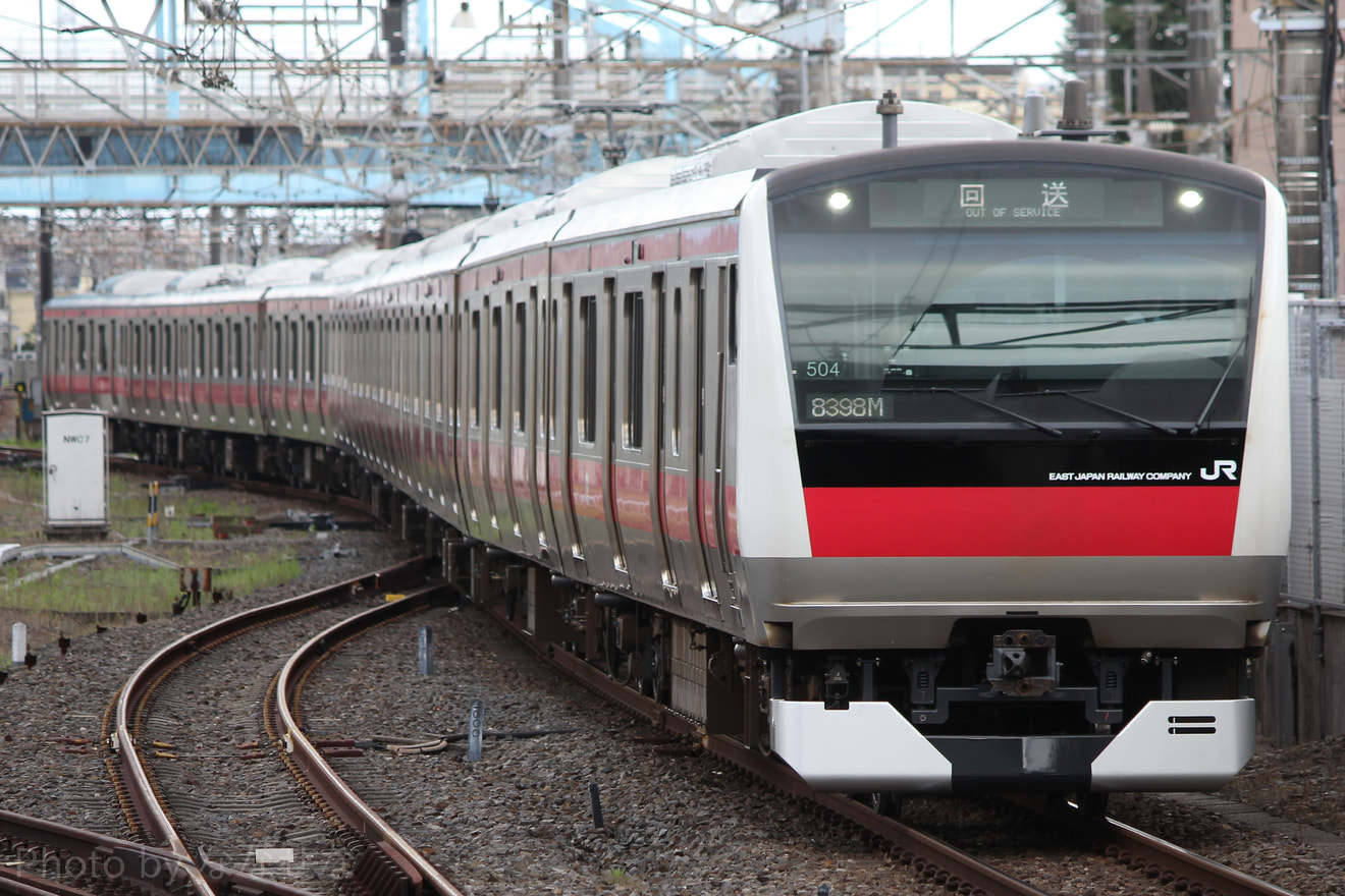 【JR東】E233系ケヨ504編成 東京総合車両センター出場の拡大写真